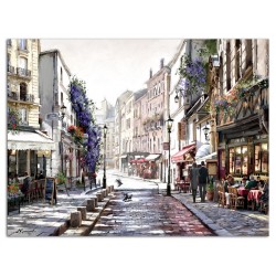 Картина-репродукция "Улочка в Париже", 60x80 см 